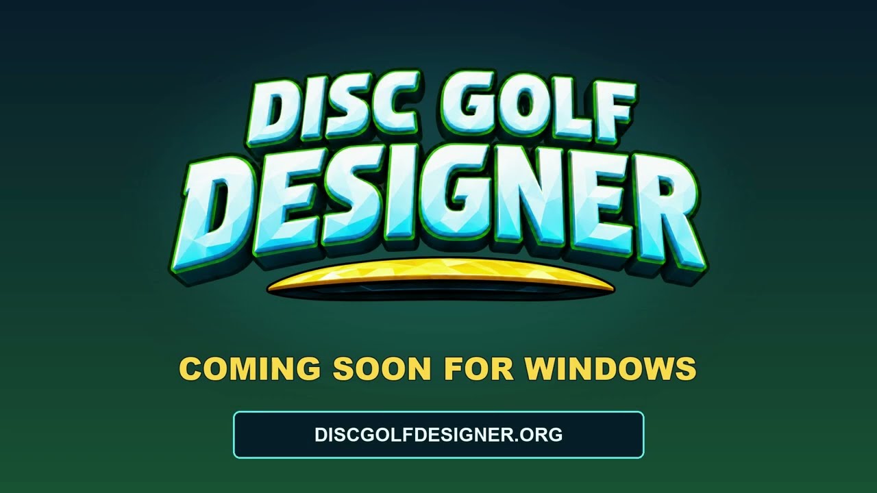 Disc Golf Designer printable hole map shown in the development gameplay trailer